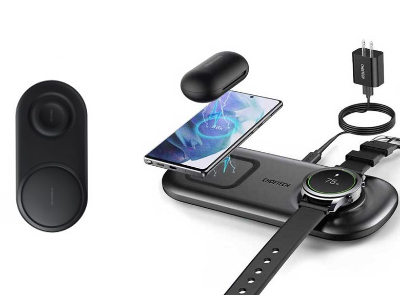 Choetech 2-in-1 Fast Wireless Charger for Phone & Galaxy Watch (T570-S)