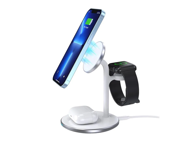 Choetech 3-in-1 Magnetic Wireless Charging Stand (T585-F)