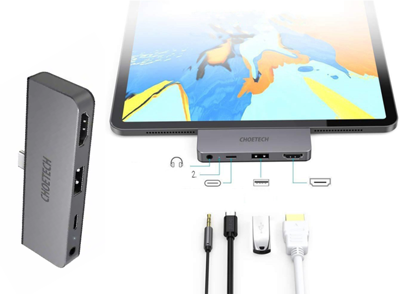 Choetech 4-in-1 USB-C to HDMI Multiport Adapter (HUB-M13)