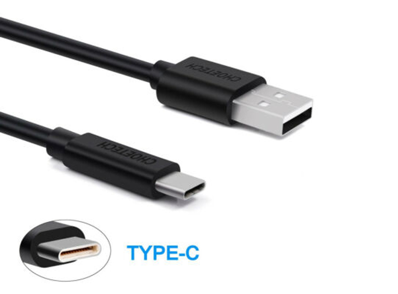 Choetech USB A - Type C Cable Black (2m) (AC0003)