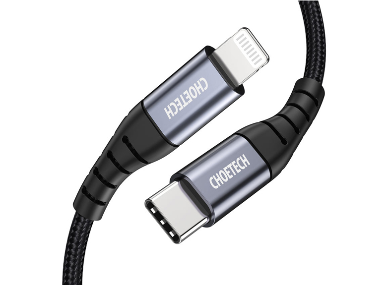 Choetech USB-C to Lightning Nylon Braided Cable (2m) (IP0041)