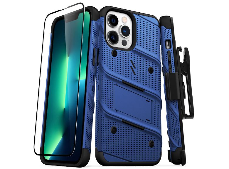 ZIZO BOLT Bundle iPhone 15 Pro Case with Tempered Glass
