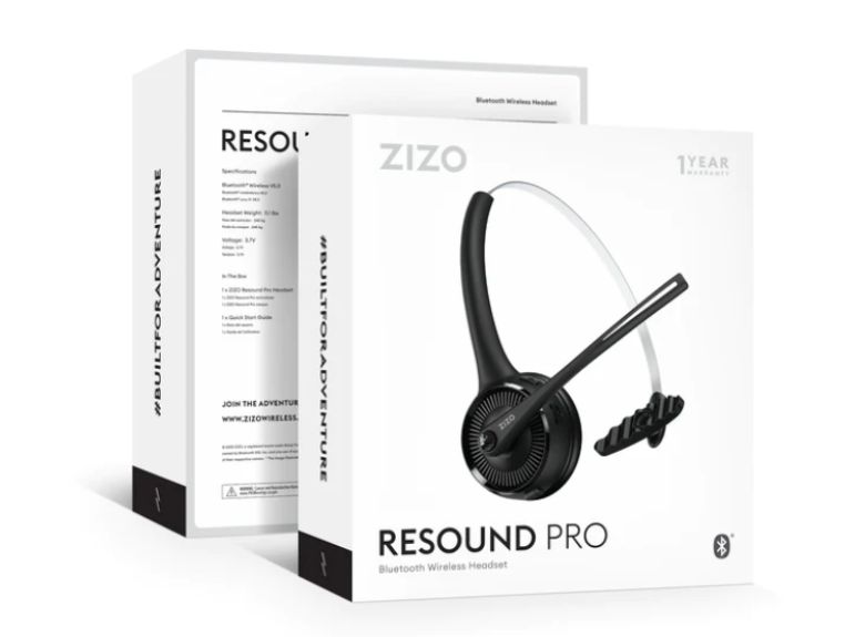 ZIZO RESOUND PRO Wireless Headset with Base - Black