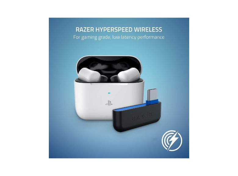 Razer Hammerhead HyperSpeed in-Ear Gaming Headphones for PlayStation - White