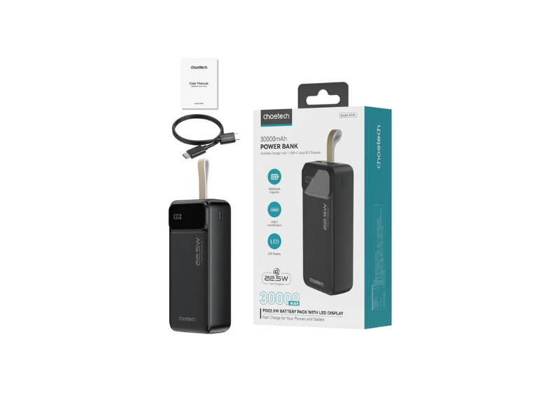 Choetech PD22.5w Digital Powerbank 40000 mAh (B731)