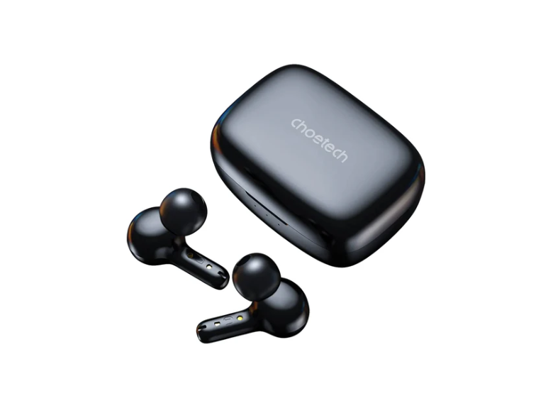 Choetech Bluetooth 5.3 ENC&ANC Active Noise Canceling and 4ENC Mics Digital Battery Earbuds (Black)(BH-T60-BK)
