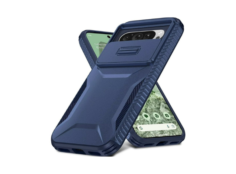 HR Cases - Google Pixel 9 6.3inch Ultimate U Design Hybrid with Camera Window Covering - Dark Blue(QBUDSGN-Pix9-Blue)