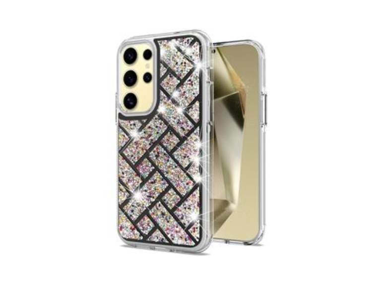 HR Cases -Samsung Galaxy s24 Bling Hybrid Case Cover - A(QBMBLNG-s24-A)