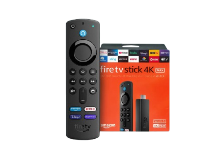 Fire TV Stick 4K Max (2nd Gen) Streaming Device with Wi-Fi 6E Support, Ambient Experience, and Alexa Voice Remote